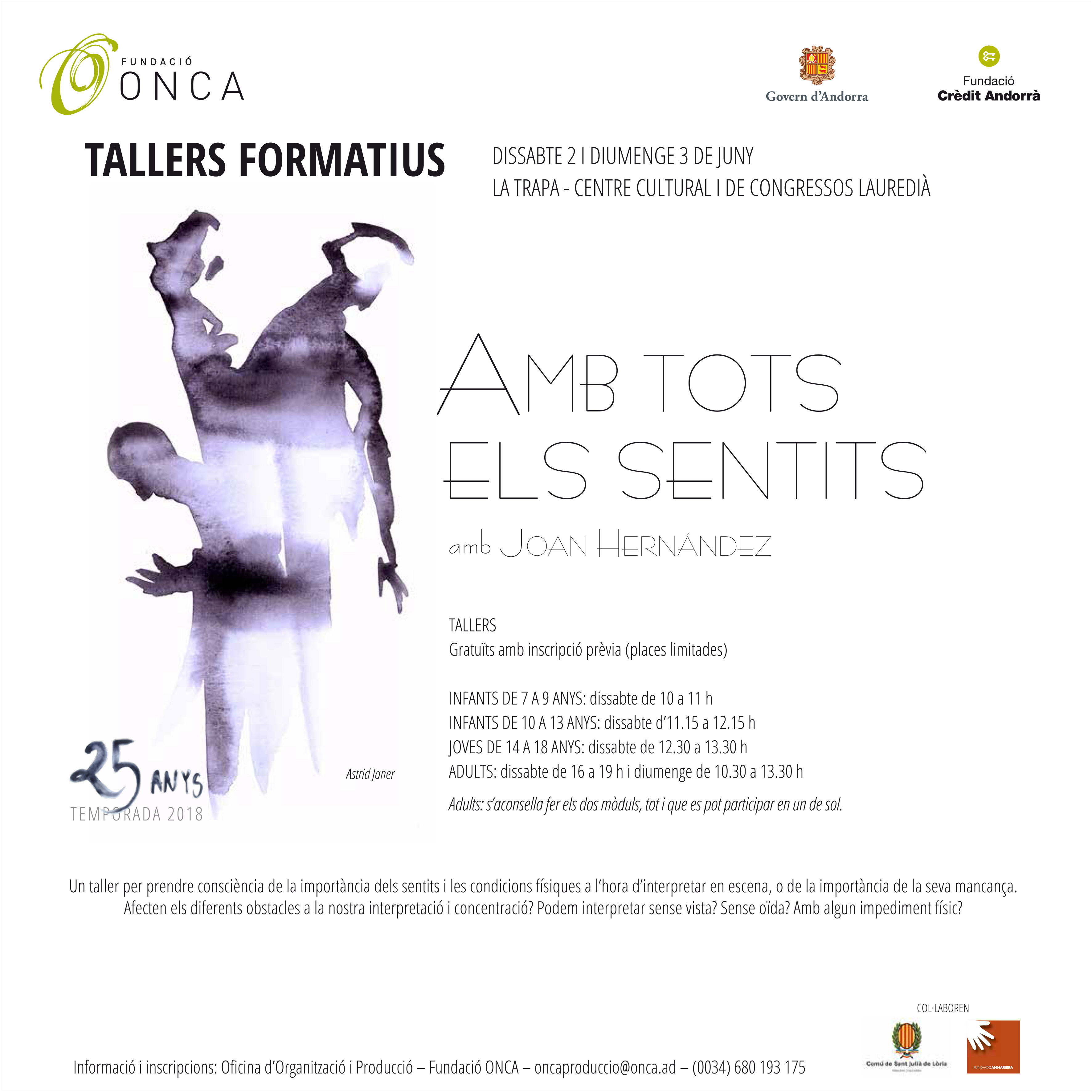 Taller formatiu: “Amb tots els sentits”