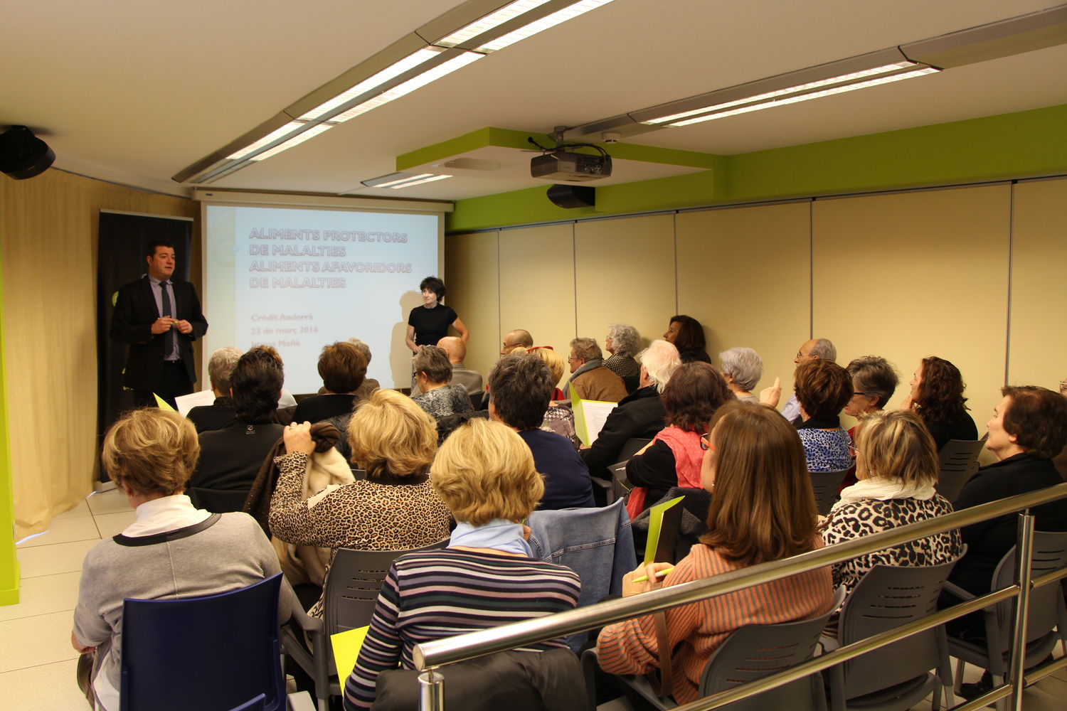 La Fundació Crèdit Andorrà organitza un taller pràctic sobre alimentació saludable a L’espai