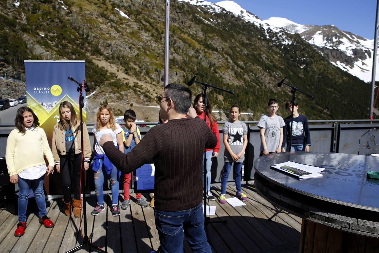 Els Petits Cantaires Lauredians porten la seva música a Ordino-Arcalís