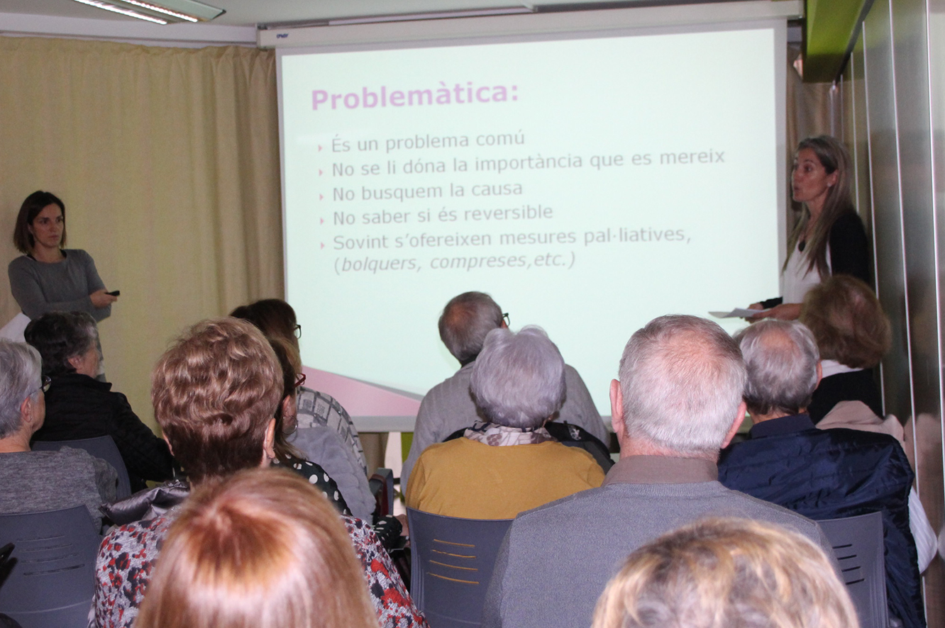 Agromayor parla als usuaris de L’espai sobre incontinència urinària