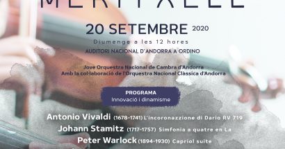 Per primera vegada, la JONCA i l’ONCA, comparteixen escenari al Concert de Meritxell