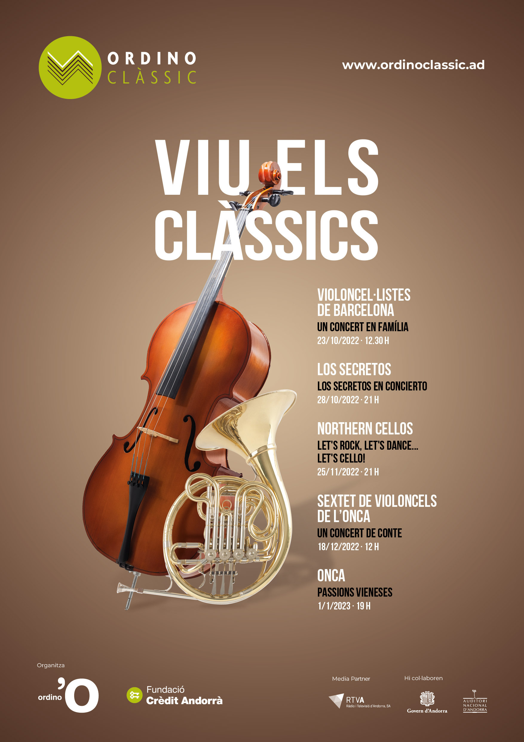 En la cinquena edició d’Ordino Clàssic el violoncel és el protagonista en tres concerts