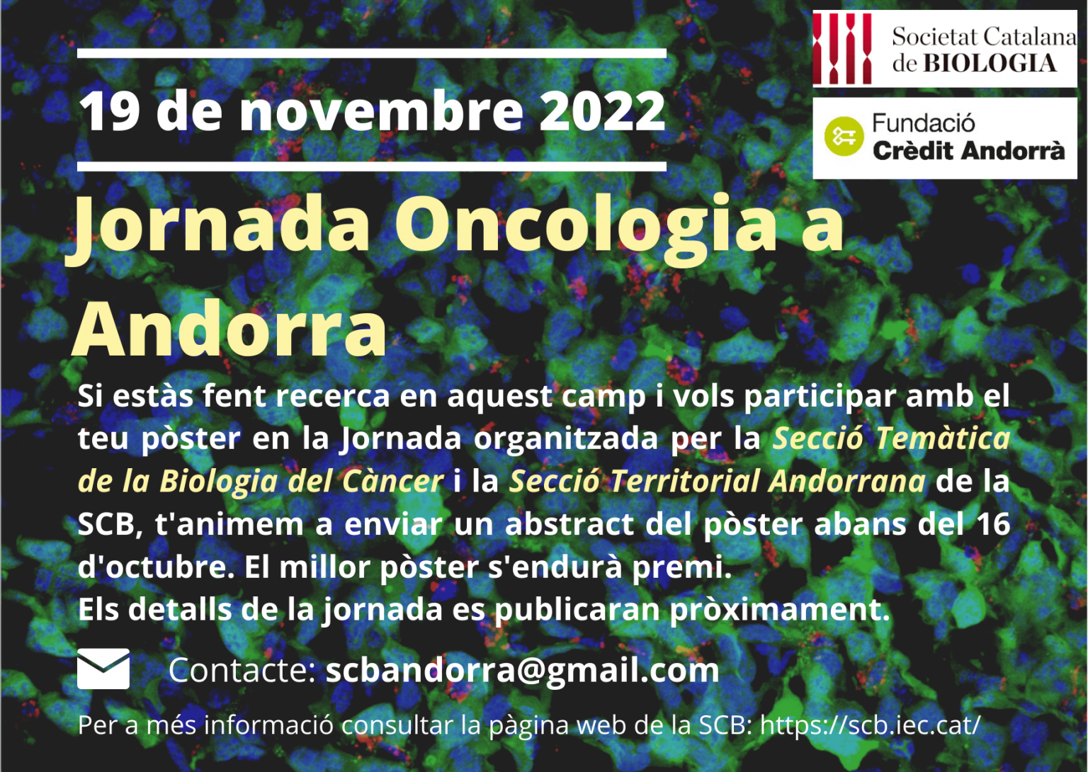 Jornada de recerca en oncologia 1 Jornada de recerca en oncologia