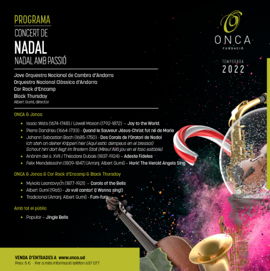 A la venda les entrades per al concert ‘Nadal amb passió’