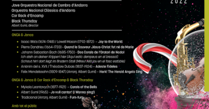 La Jonca, l’ONCA i el Cor Rock d’Encamp amb el grup Black Thursday preparen el concert “Nadal amb passió” amb un repàs dels grans hits de les festes nadalenques