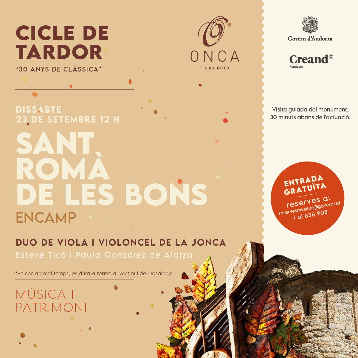 Cicle de tardor · "30 anys de Clàssica" 1 Cicle de tardor · “30 anys de Clàssica”